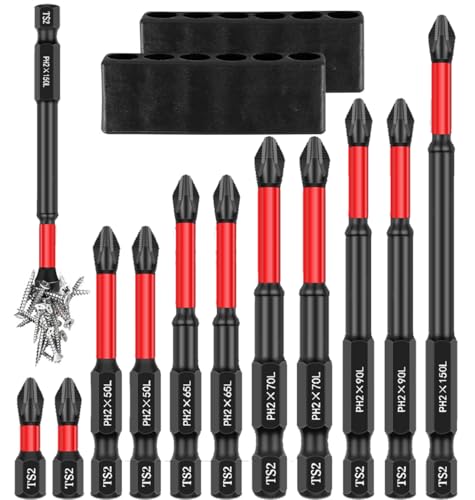 Serplex Set of 12 TS2 Screwdriver Bit Heavy Duty S2 Alloy Steel Hex Shank TS2 Screwdriver Bits with 6 Length Screwdriver Bit for Impact Driver Electric Screwdriver, with Screwdriver Bit Holder Serplex Set of 12 TS2 Screwdriver Bit Heavy Duty S2 Alloy Steel Hex Shank TS2 Screwdriver Bits with 6 Length Screwdriver Bit for Impact Driver Electric Screwdriver, with Screwdriver Bit Holder